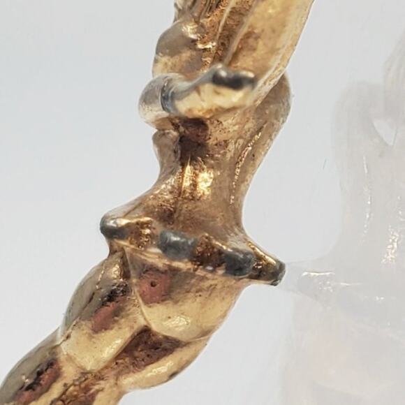 Disney Tinker Bell Necklace Vintage Gold-Toned Pendant - Picture 7 of 13